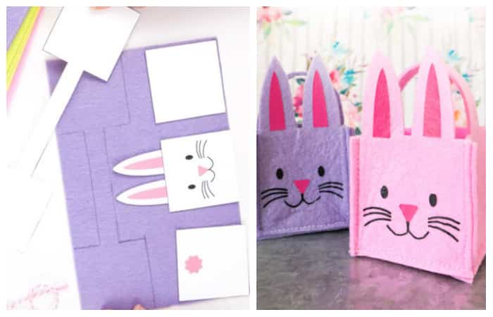 cestillos-conejo-paso-a-paso Envolver huevos de Pascua: Patrones para hacer los cestillos con cara de conejo
