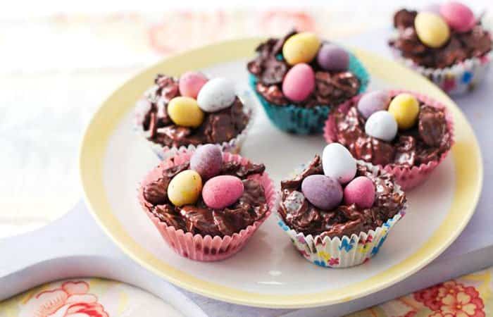 Huevos en nido Recetas de huevos de pascua: Huevos en nido