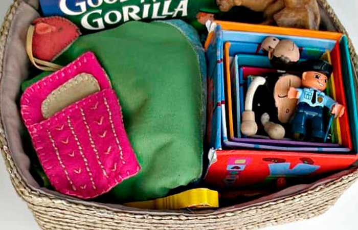 Cesta para contar historias Juegos para niños de 3 años: cesta para contar historias