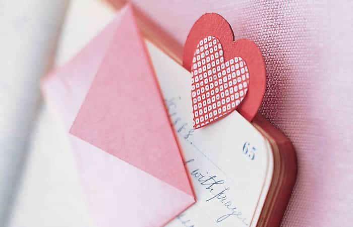 marcapáginas casero corazón marcapáginas caseros