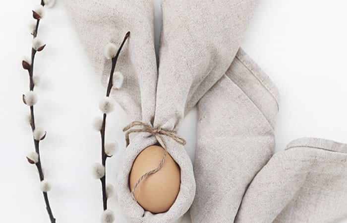 Decoracion de pascua: Servilletas de conejo Servilletas de conejo