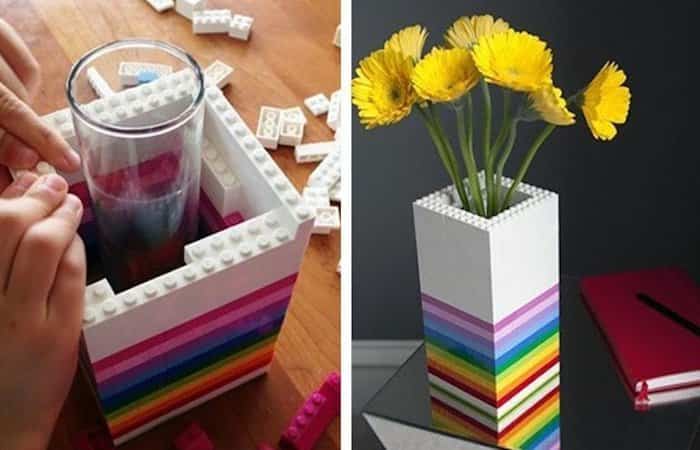 Regalos para el Día de la Madre con Lego, Jarrón de Lego Regalos para el Día de la Madre con Lego, Jarrón de Lego