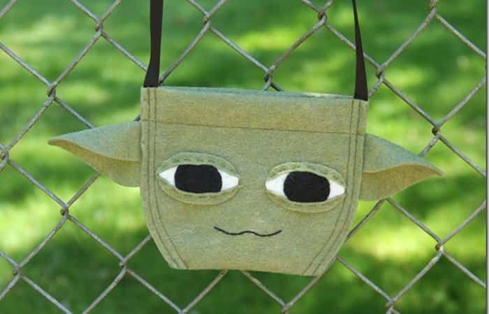 manualidades para fanáticos de Star Wars bolso Yoda manualidades para fanáticos de Star Wars bolso Yoda