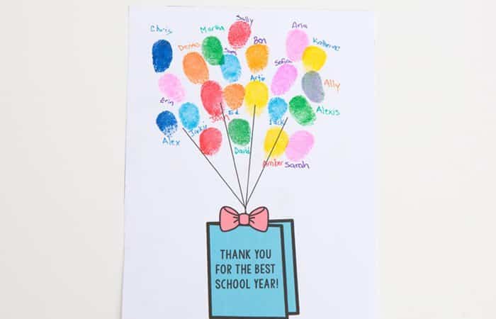 tarjetas para profesores con huellas tarjetas para profesores con huellas