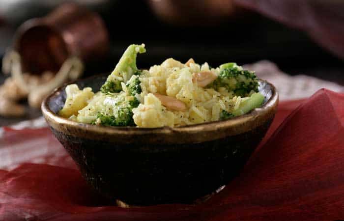 Arroz basmati Sundari con coliflor y brócoli