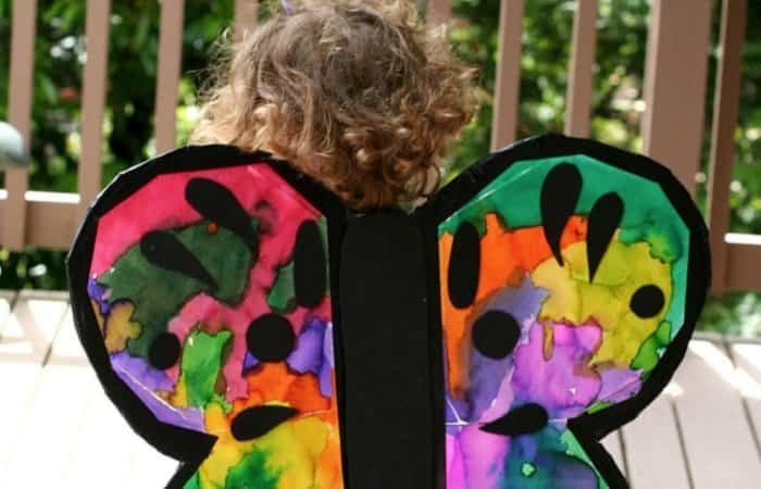 Alas de mariposa de colores Manualidades: Alas de mariposa de colores
