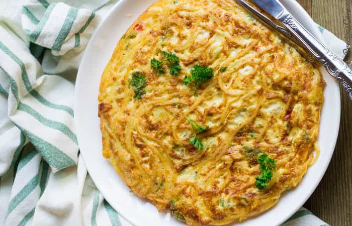 tortilla-de-espaguetis Tortillas de espaguetis