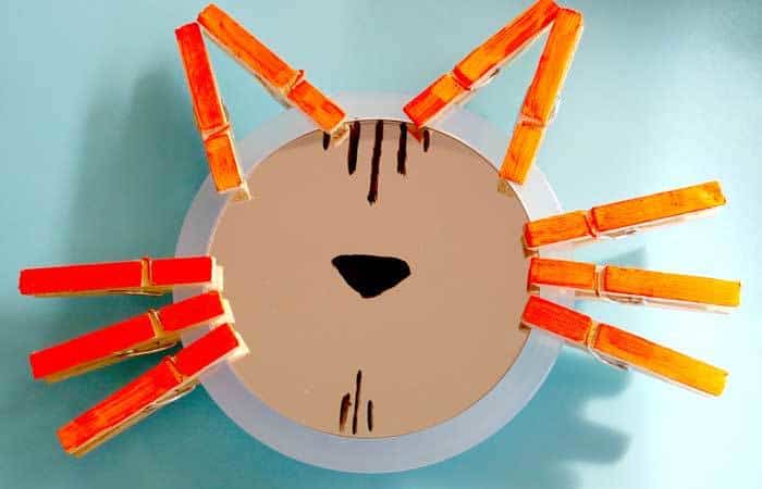 Espejo animal Espejo animal con forma de gato