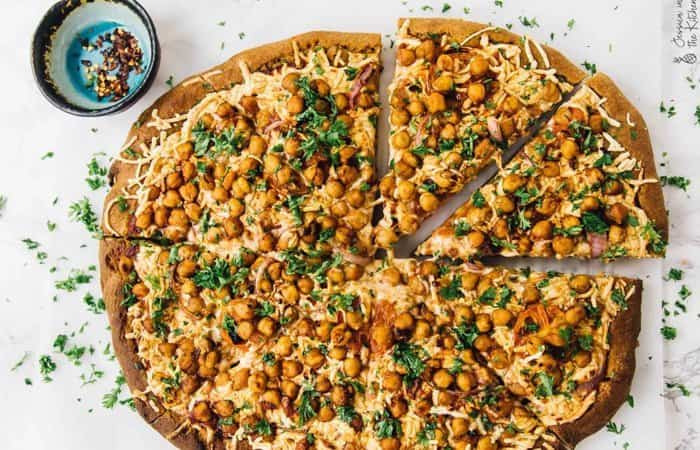 pizzas saludables garbanzos pizzas saludables garbanzos