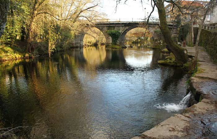 Playa fluvial de A Calzada en Ponte Caldelas, Pontevedra