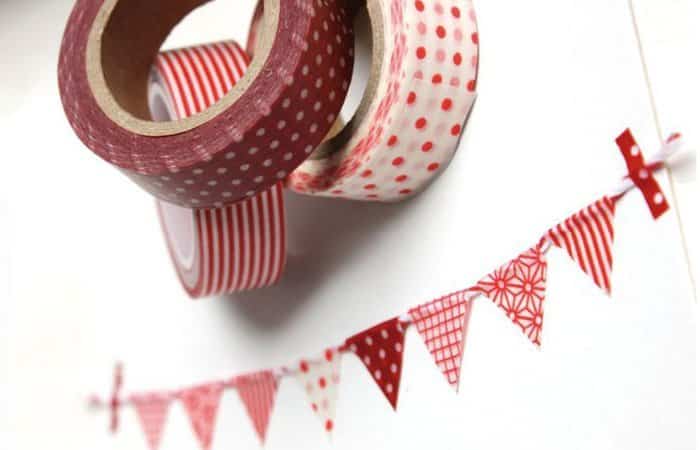 tarjetas de Navidad con washi tape tarjetas de Navidad con washi tape