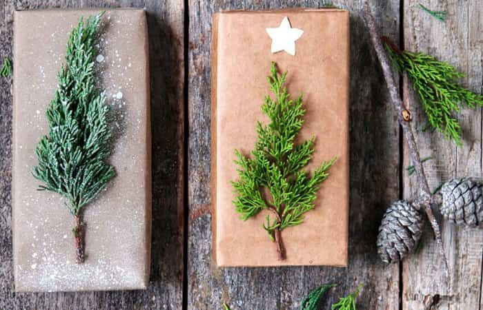 Envoltorios de navidad naturales Envoltorios de navidad naturales