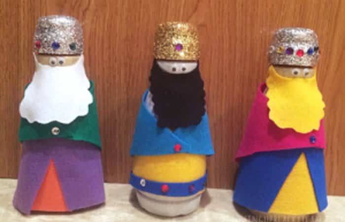 Manualidades de Reyes Magos con botellas manualidades de Reyes Magos con botellas