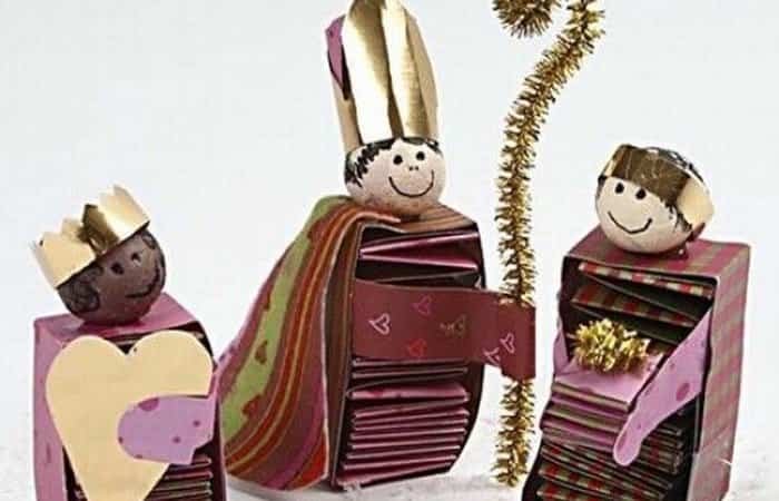 Manualidades de Reyes Magos con papel Manualidades de Reyes Magos con papel
