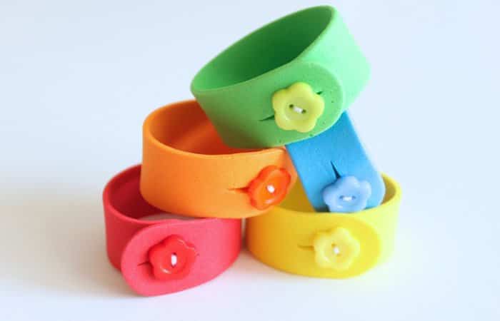 Brazaletes de goma EVA Brazaletes de goma EVA