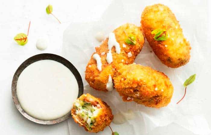 Croquetas sanas de brócoli y queso azul Croquetas sanas de brócoli