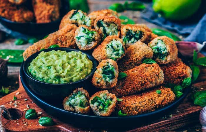 Croquetas sanas de espinacas Croquetas sanas y veganas de espinacas