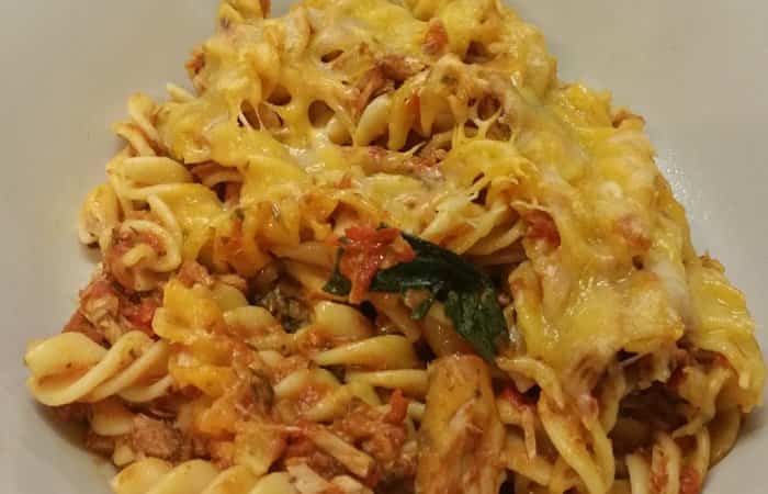 pasta con atún hecha en Thermomix pasta en Thermomix con atún