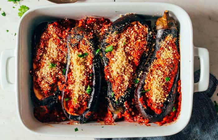 Recetas de berenjenas rellenas con un relleno diferente