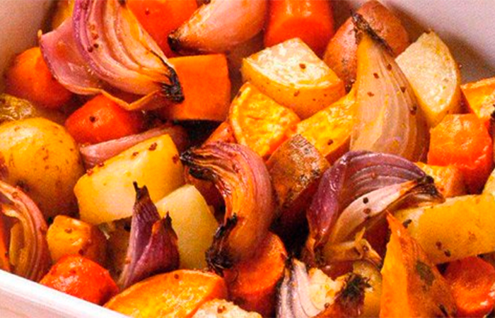 verduras asadas Fuente de hortalizas asadas