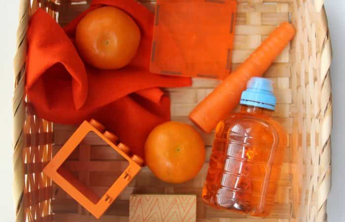 Cestos sensoriales naranja Cestos sensoriales naranja