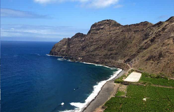 Playa de Santa Catalina en Hermigua, La Gomera