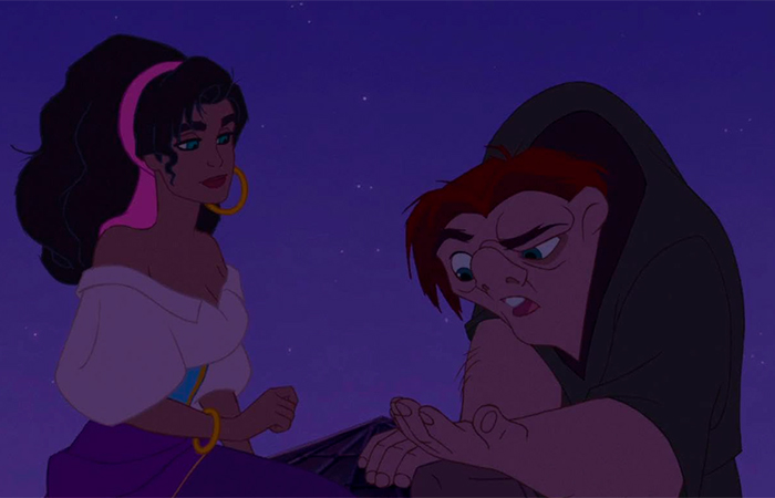 fotograma de la película de animación El jorobado de Notre Dame El jorobado de Notre Dame