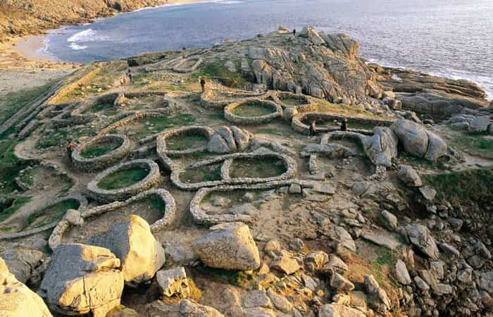 Castro de Baroña en Porto do Son, A Coruña