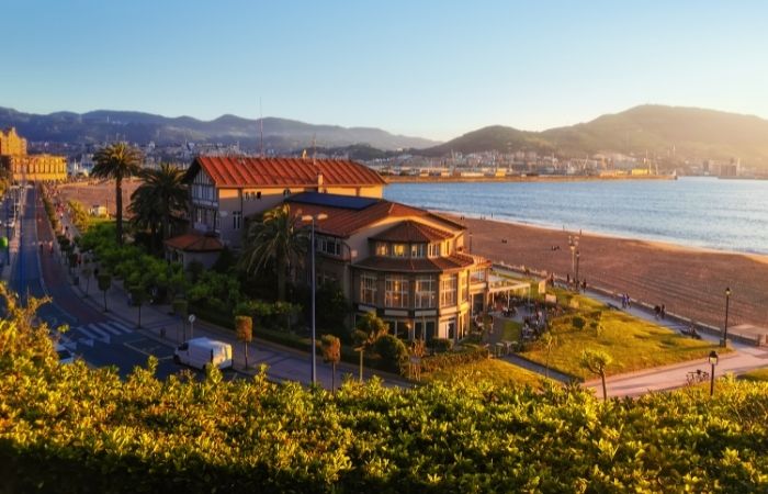 Playa de Ereaga en Getxo, Vizcaya