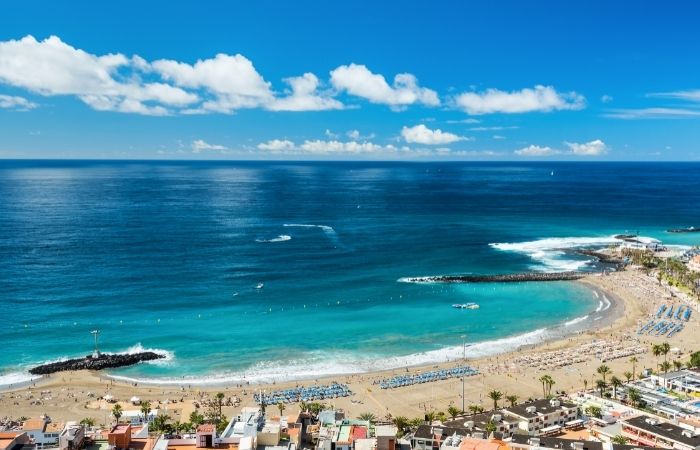 Playa Las Vistas en Arona, Tenerife