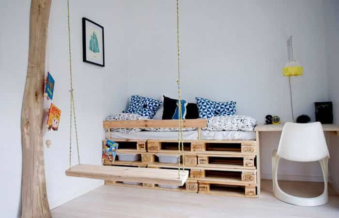 cama con cajas de madera recicladas cama con cajas de madera recicladas