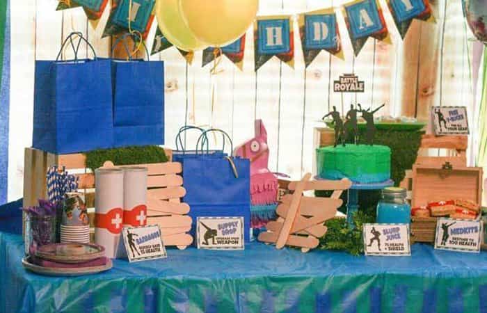 decoración para fiesta de Fortnite decoración para fiesta de Fortnite