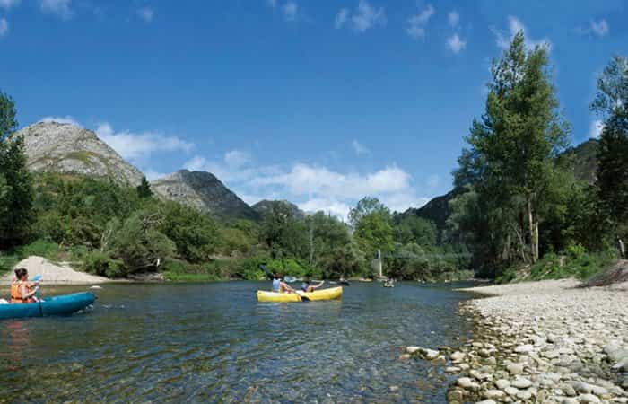 kayak por el Sella, Asturias kayak por el río Sella
