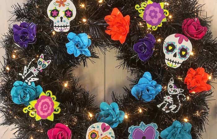 Guirnalda de Catrina mexicana Guirnalda de Catrina mexicana