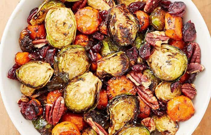 Platos de verdura para la cena de Navidad Platos de verdura para la cena de Navidad