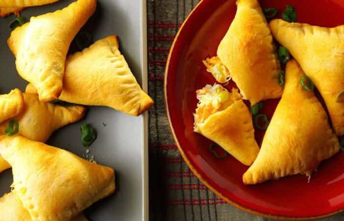 tapas: empanadillas triangulares tapas para la cena: empanadillas