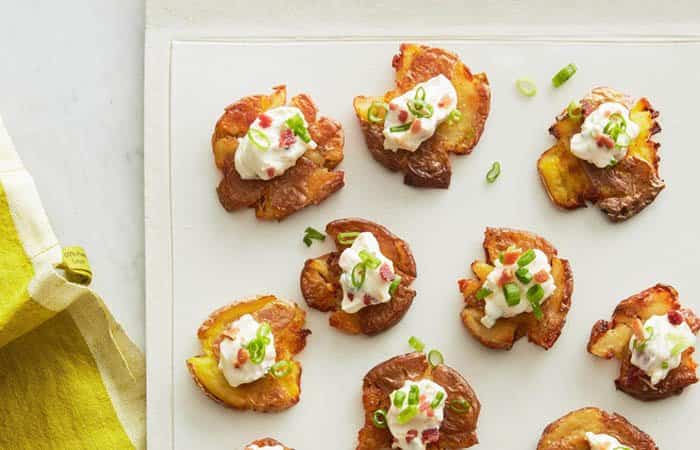 canapés de Navidad con patata canapés de Navidad con patata