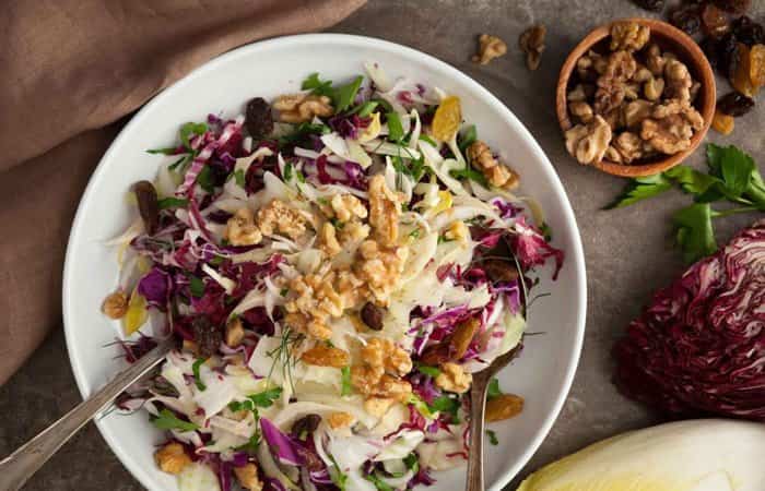 Ensaladas para Navidad con lombarda Ensaladas para Navidad con lombarda