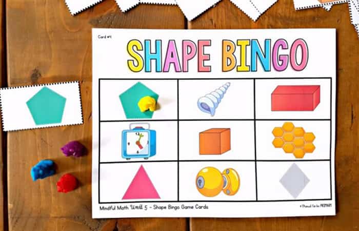 manualidades para aprender las formas con bingo manualidades para aprender las formas con bingo