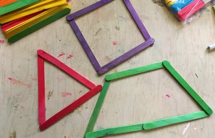 manualidades para aprender las formas con palitos manualidades para aprender las formas con palitos