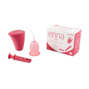 Copa menstrual con aplicador