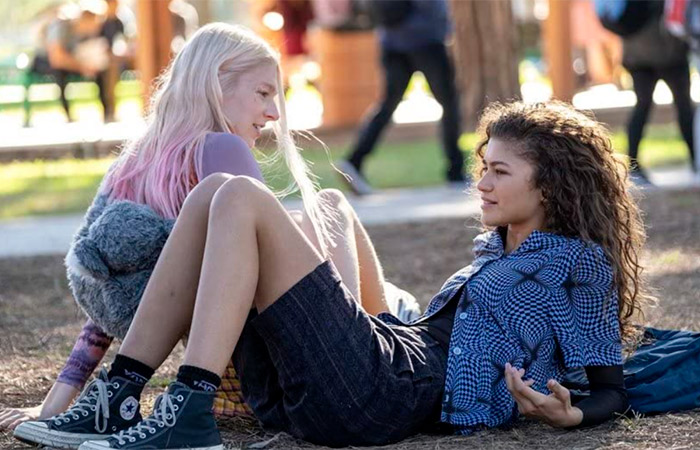 Fotograma de Euphoria, serie de adolescentes de HBO series sobre las nuevas tendencias sexuales Euphoria