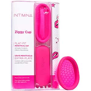 Copa menstrual plana