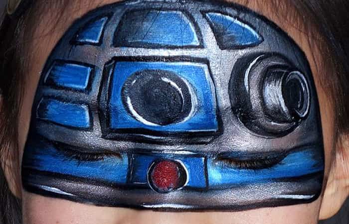 R2D2 pintacaras R2D2 pintacaras