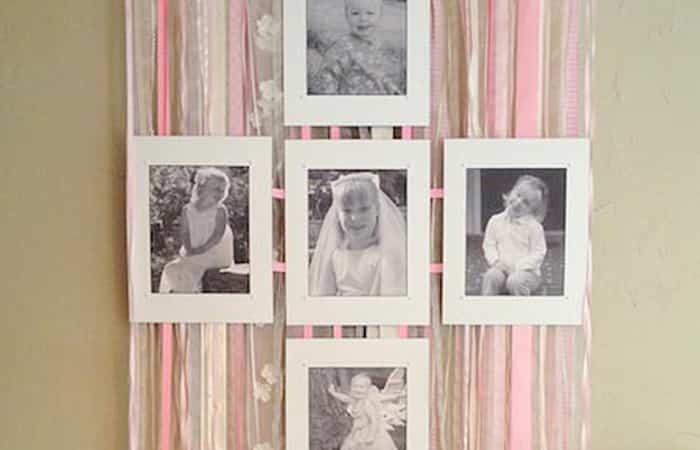 decoración casera de comunión con fotos decoración casera de comunión con fotos