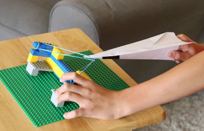Lanzador de aviones casero