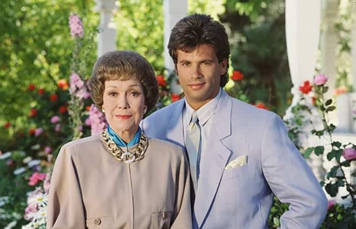 Angela Chaning y su nieto, en Falcon Crest series de los 80: Falcon Crest