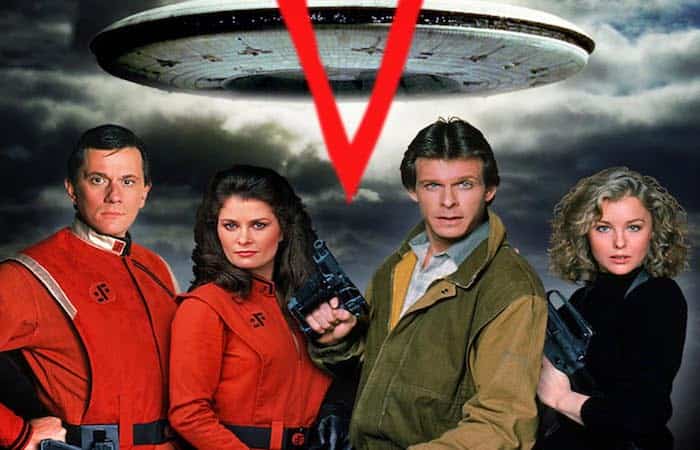 cartel de la serie V Series de los 80: V