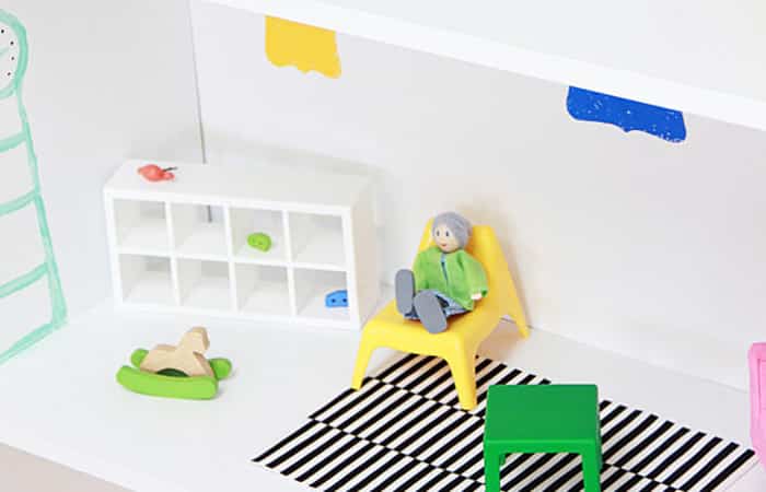 casa de muñecas de de bricolaje con niños casa de muñecas de de bricolaje con niños