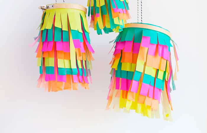 Farolillos de colores Linternas de papel de colores